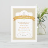 Invitation de bénédiction de confirmation (Debout devant)