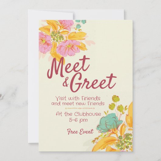 Invitation de bienvenue (Devant)