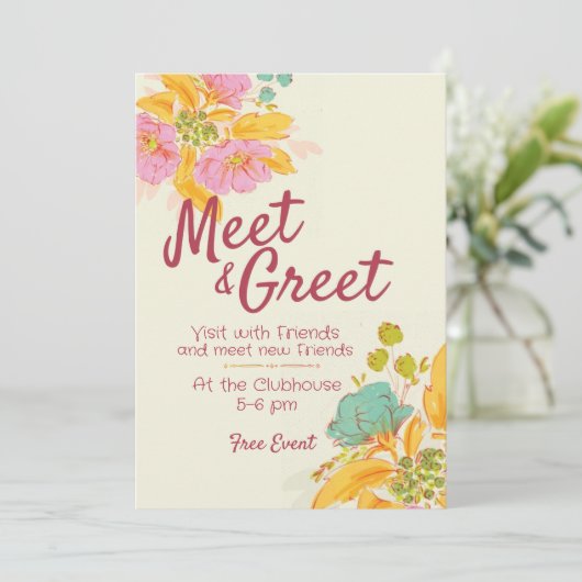 Invitation de bienvenue (Debout devant)