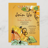 Invitation de bienvenue à l'automne (Devant / Derrière)