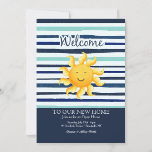 Invitation de bienvenue ensoleillée