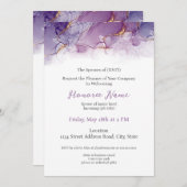 Invitation de bienvenue numérique de conjoint mili (Devant / Derrière)