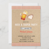 Invitation de bière et de couche (Devant)