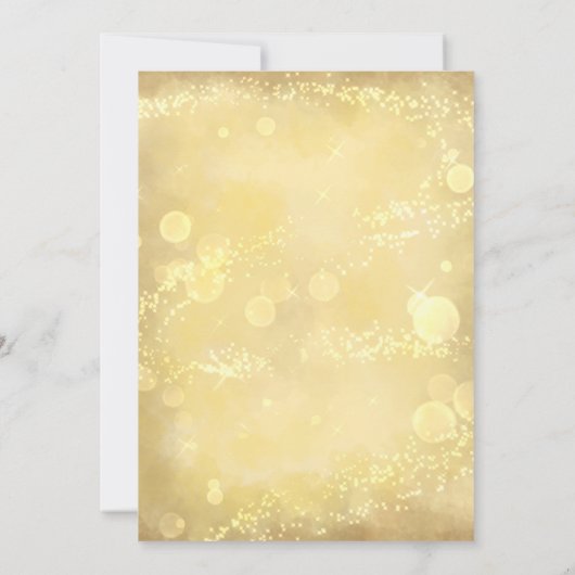 Invitation de bijou en or pour les 50 ans de maria (Dos)