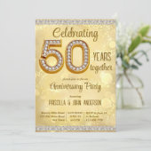 Invitation de bijoux en or pour les 50 ans de mari (Debout devant)