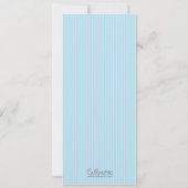 Invitation de billet (bleu) avec photo - Théâtre/C (Dos)