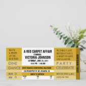 Invitation de billet d'admission [or] (Debout devant)