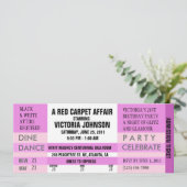 Invitation de billet d'admission [rose] (Debout devant)