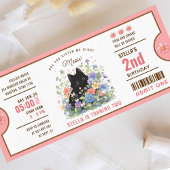 Invitation de billet d'anniversaire à thème pour c