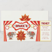 Invitation de billet d'anniversaire de 2 ans de Tw (Devant / Derrière)