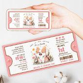 Invitation de billet d'anniversaire de Corgi Puppy