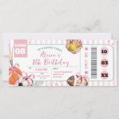 Invitation de billet d'anniversaire de sport d'arc (Devant)