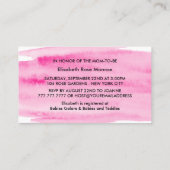 Invitation de billet de Baby shower de brosse d'aq (Dos)