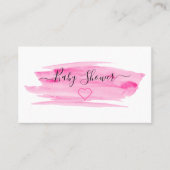 Invitation de billet de Baby shower de brosse d'aq (Devant)