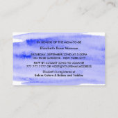 Invitation de billet de Baby shower de brosse d'aq (Dos)
