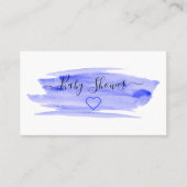 Invitation de billet de Baby shower de brosse d'aq (Devant)