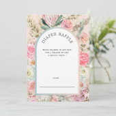 Invitation de billet de benne fleurie de Bohême (Debout devant)