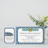 Invitation de billet de chemin de fer de balle (Debout devant)