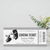Invitation de billet de cinéma (Debout devant)
