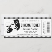 Invitation de billet de cinéma (Devant)