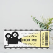 Invitation de billet de cinéma (Debout devant)