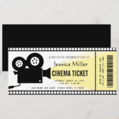 Invitation de billet de cinéma (Devant / Derrière)
