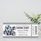 Invitation de billet de cinéma (Debout devant)