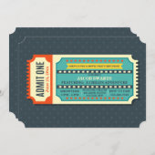 Invitation de billet de cinéma (Devant / Derrière)