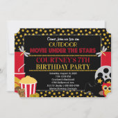 Invitation de billet de cinéma extérieur (Devant)