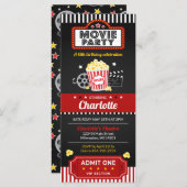 Invitation de billet de cinéma, Invitation de soir (Devant / Derrière)