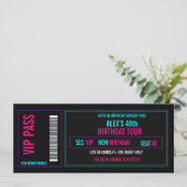 Invitation de billet de concert d'anniversaire VIP (Debout devant)