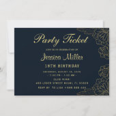 Invitation de billet de fête (Devant)