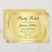 Invitation de billet de fête (Devant / Derrière)