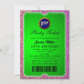 Invitation de billet de fête (Devant)