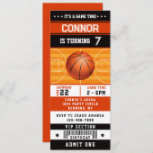 Invitation de billet de fête d'anniversaire de bas (Devant / Derrière)