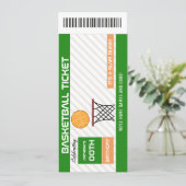 Invitation de billet de fête d'anniversaire de bas (Debout devant)