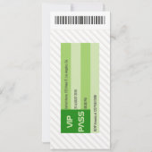 Invitation de billet de fête d'anniversaire de bas (Dos)