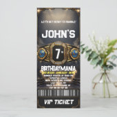 Invitation de billet de fête d'anniversaire de lut (Debout devant)