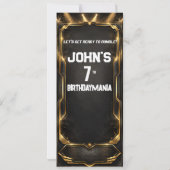 Invitation de billet de fête d'anniversaire de lut (Dos)
