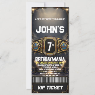 Invitation de billet de fête d'anniversaire de lut