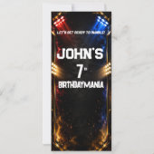 Invitation de billet de fête d'anniversaire de lut (Dos)