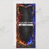 Invitation de billet de fête d'anniversaire de lut (Dos)
