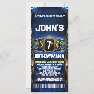 Invitation de billet de fête d'anniversaire de lut