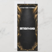 Invitation de billet de fête d'anniversaire de lut (Dos)