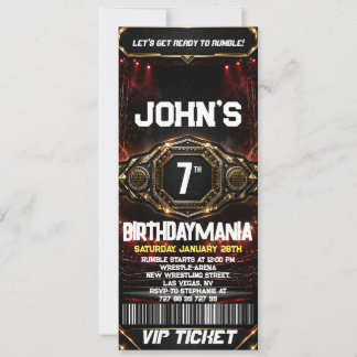 Invitation de billet de fête d'anniversaire de lut