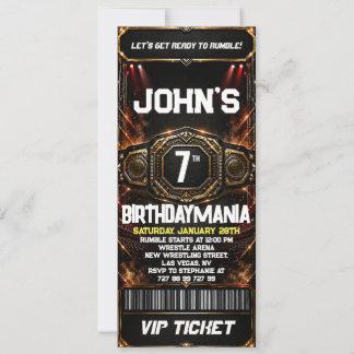 Invitation de billet de fête d'anniversaire de lut