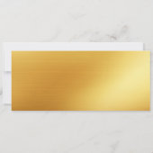 Invitation de billet de fête d'anniversaire doré 2 (Dos)