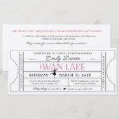 Invitation de billet de fête d'anniversaire du Lac (Devant / Derrière)