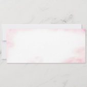 Invitation de billet de fête de ballerine de danse (Dos)