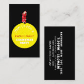 Invitation de billet de fête de la Lune de Noël (Devant / Derrière)